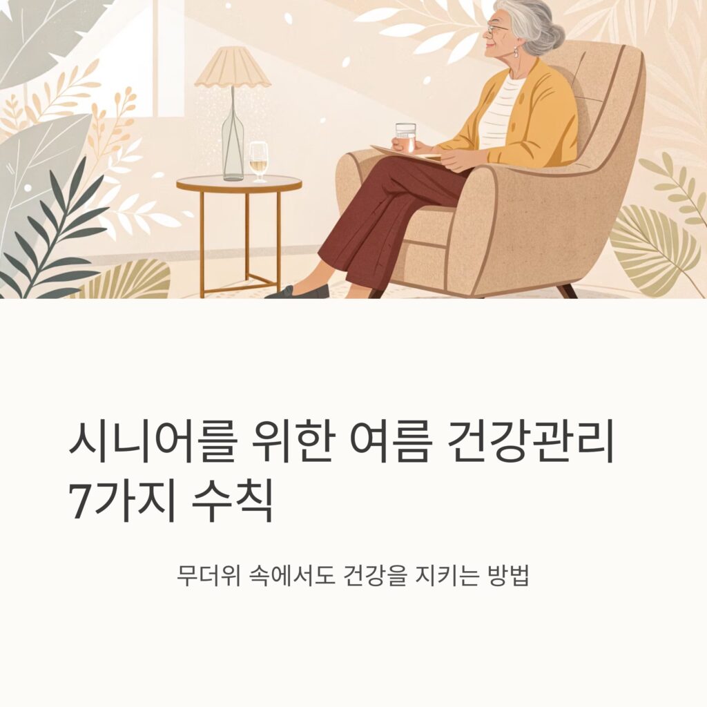 시니어를 위한 여름 건강관리
