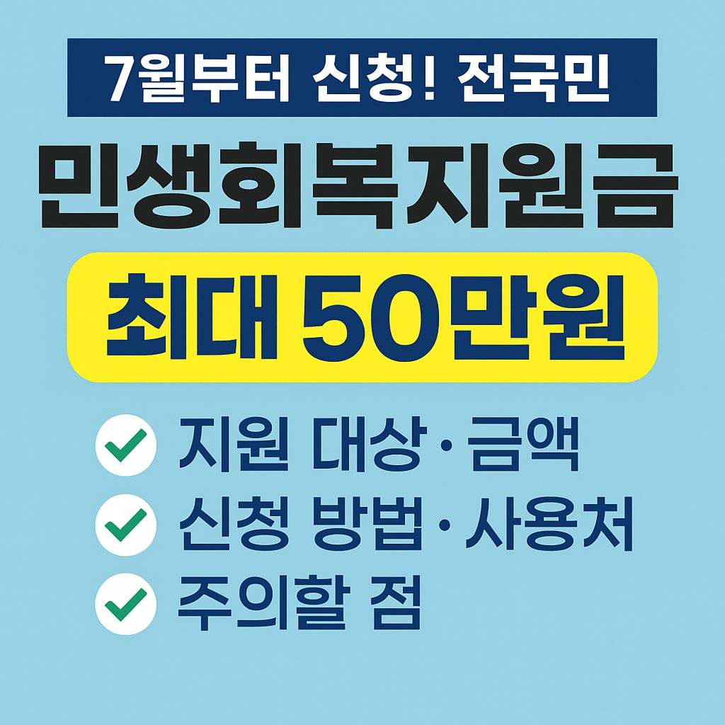 2025 전국민 민생회복 소비쿠폰