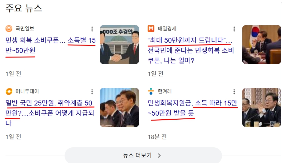 민생회복 소비쿠폰