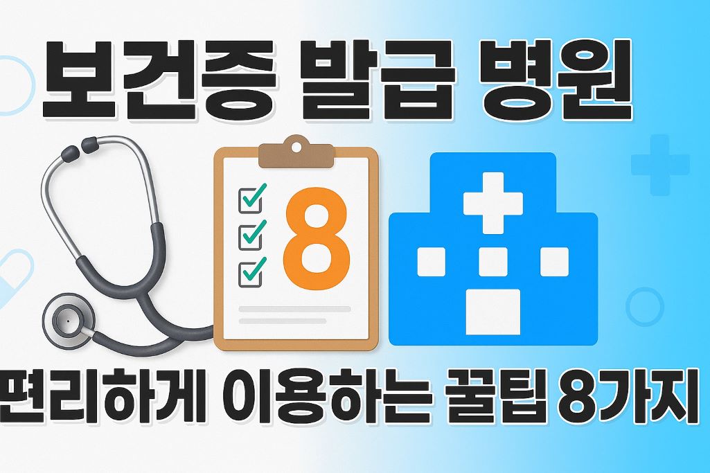보건증-발급-병원-편리하게-이용하는-꿀팁 8가지