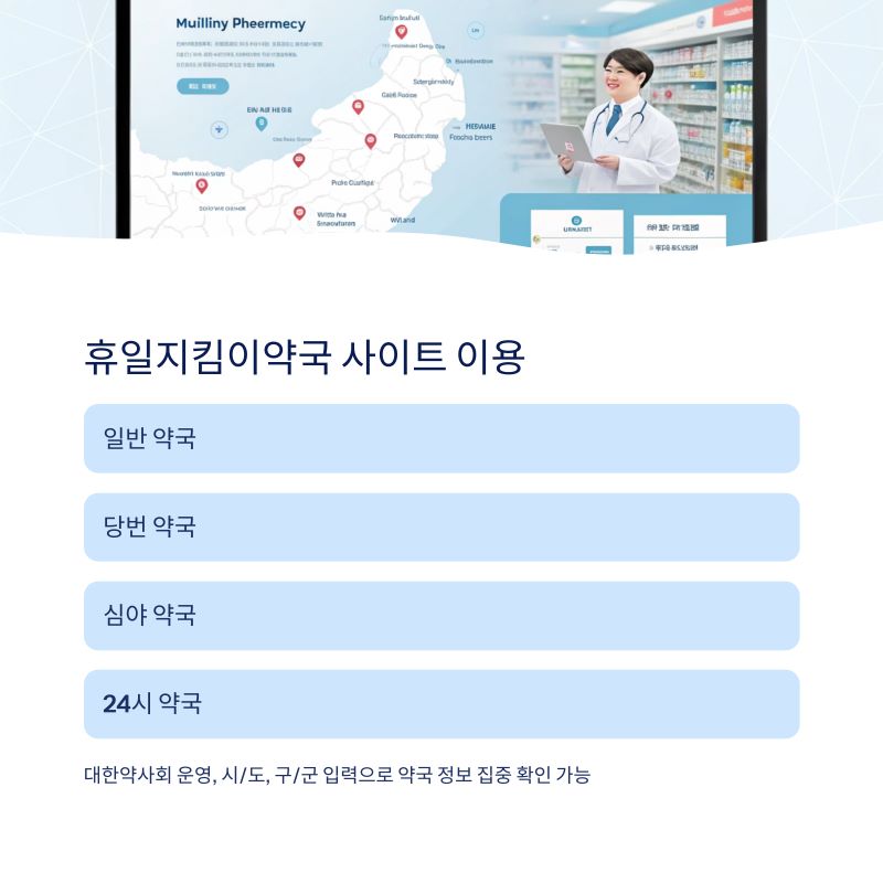 휴일지킴이약국-사이트
