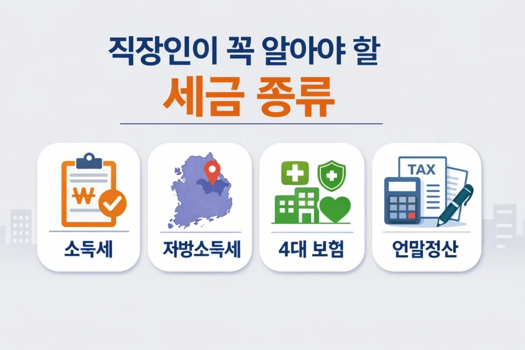 직장인이 꼭 알아야 할 세금 종류 정리