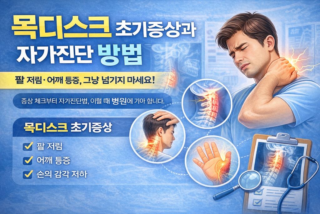 목디스크 초기증상과-자가진단-방법