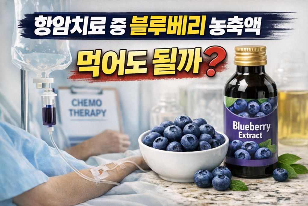 항앙치료중-블루베리농축액-먹어도-될까?