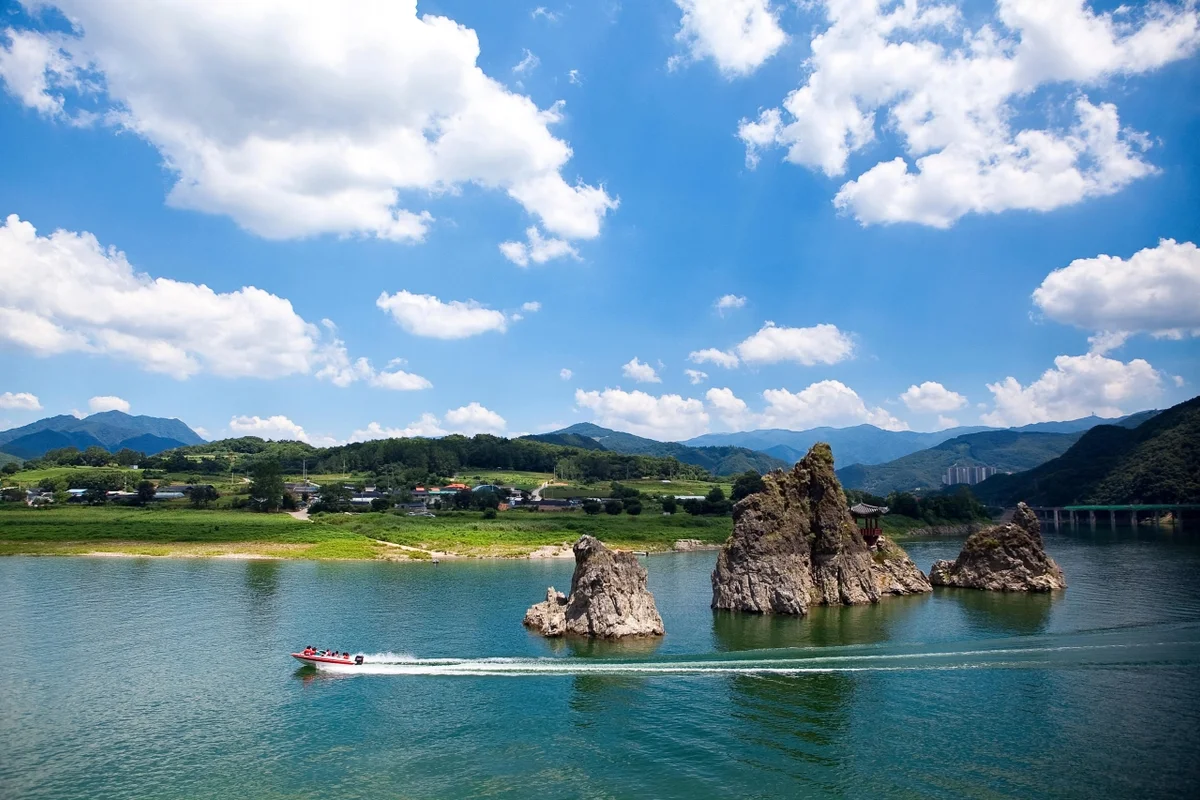 도담삼봉 해안 산책로 - 단양여행 여행