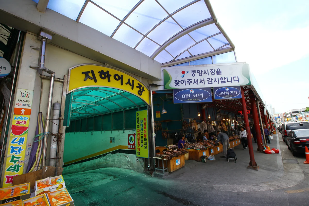 속초관광수산시장과 단풍잎 놀이터 동물원 - 중앙시장 여행