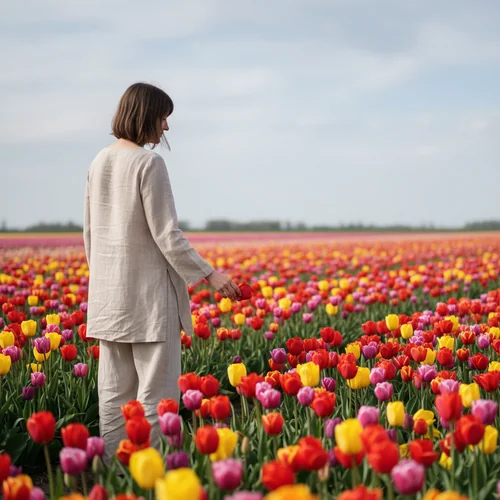 튤립과 함께! 프레임 속 나를 돋보이게 하는 구도 & 포즈 꿀팁